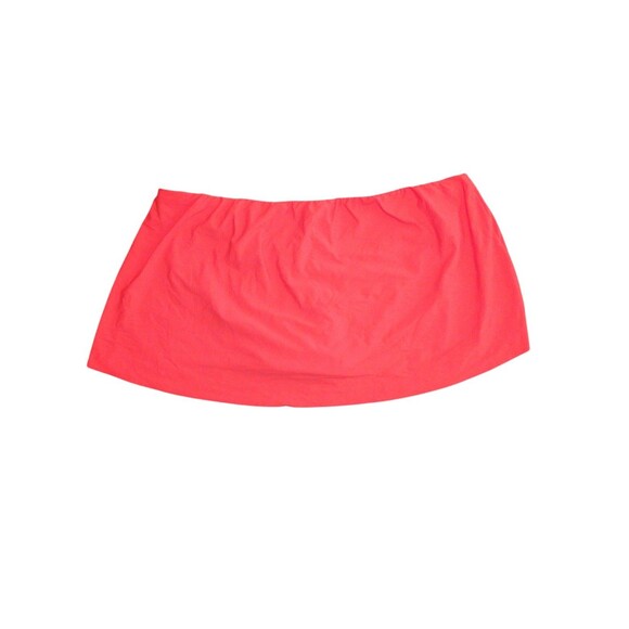 Time & Tru Swim Skirt 1X Women's Orange Knotted Front Pull On Stretch Summer - Picture 5 of 9